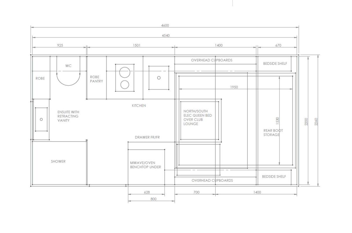 SLRV Unimog U5023 Floorplan